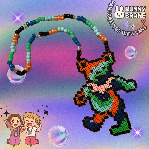 Cosmic Grateful Dead Bear Necklace 🐻🛸