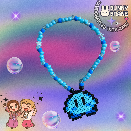 Blue Kirby Inspired Pixel Choker 💙👾